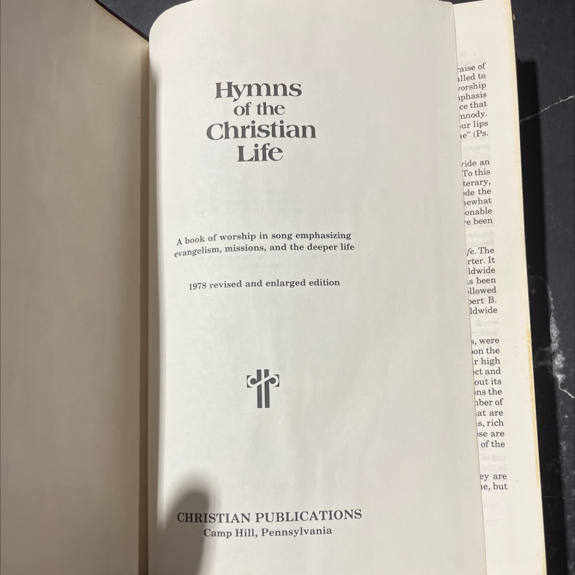 hymns of the christian life book, by unknown, 1978 Hardcover image 2