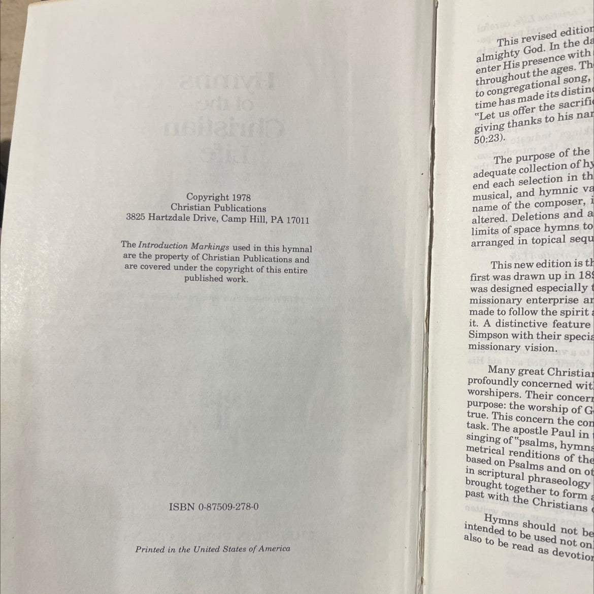 hymns of the christian life book, by unknown, 1978 Hardcover image 3