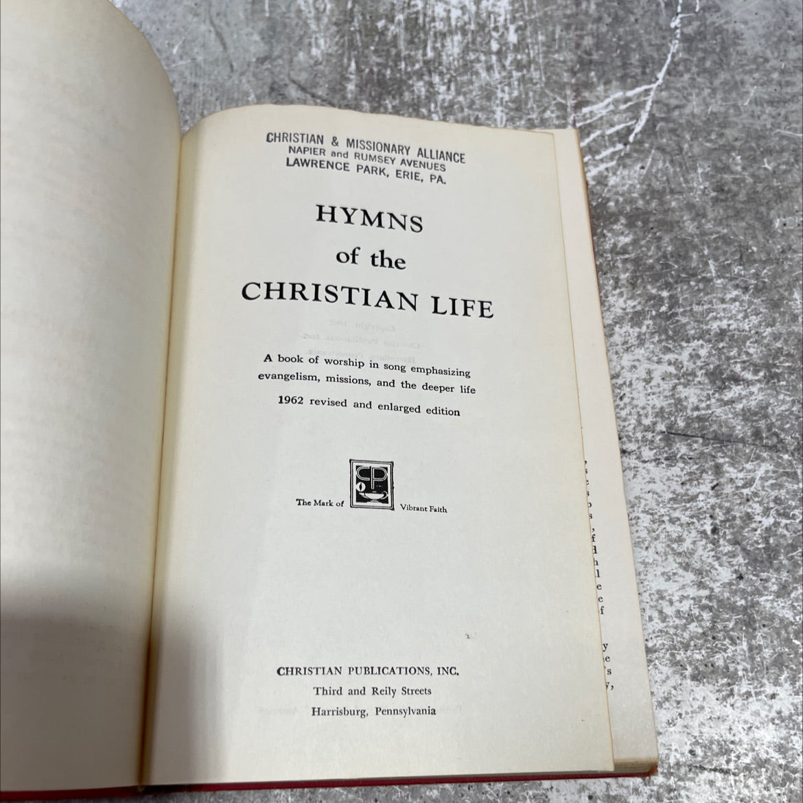 hymns of the christian life book, by unknown, 2001 Hardcover image 2