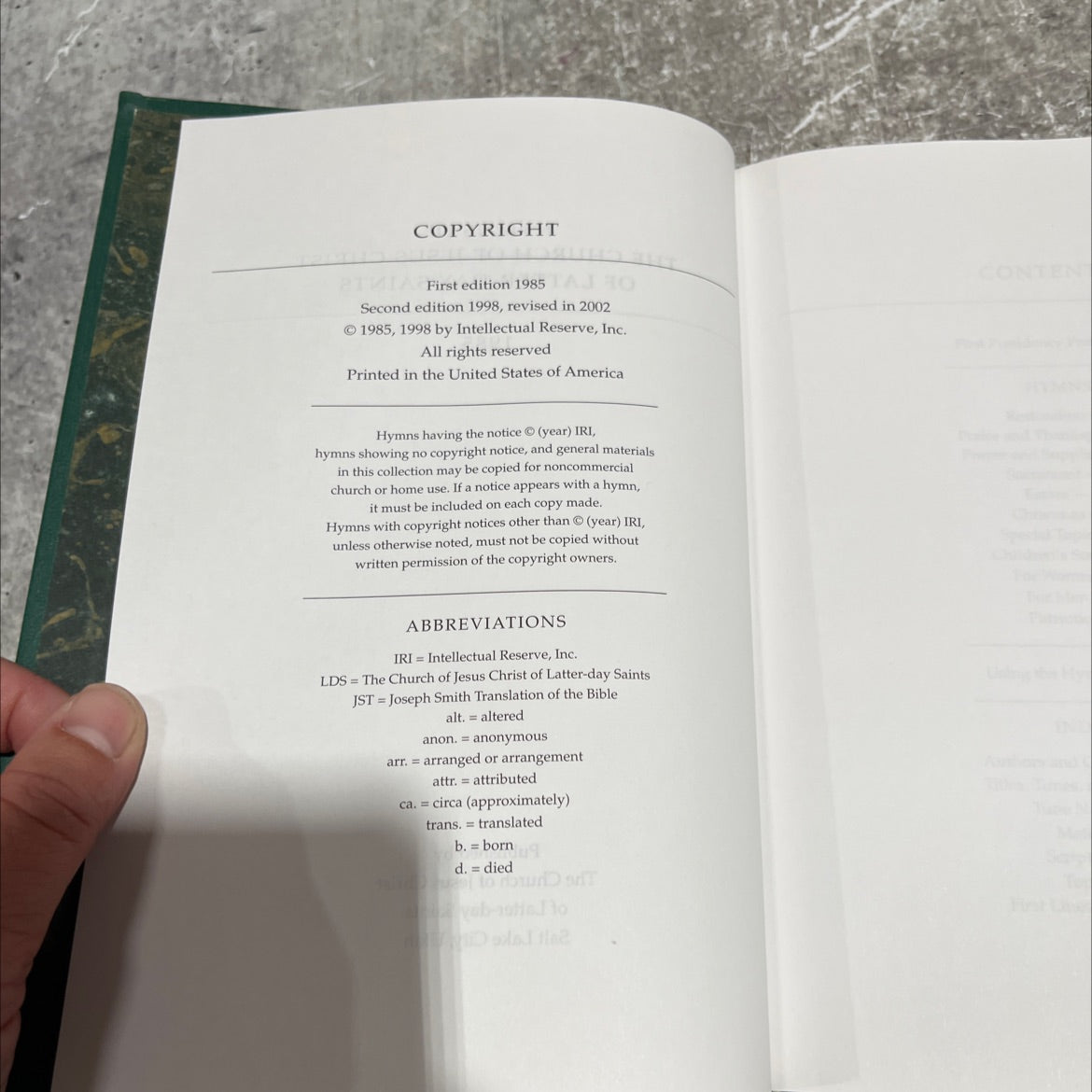 hymns of the church of jesus christ of latter-day saints book, by The Church of Jesus Christ of Latter-day Saints, 2002 image 3