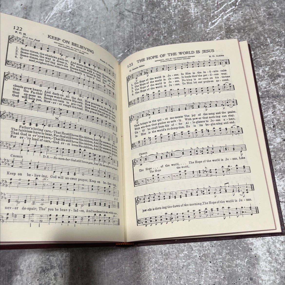 hymns praise for and service book, by homer rodeheaver, george w. sanville, 1956 Hardcover image 3
