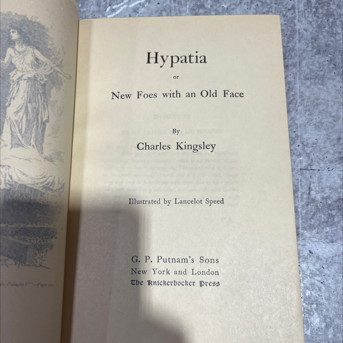 hypatia or new foes with an old face book, by charles kingsley, 1970 Hardcover image 2