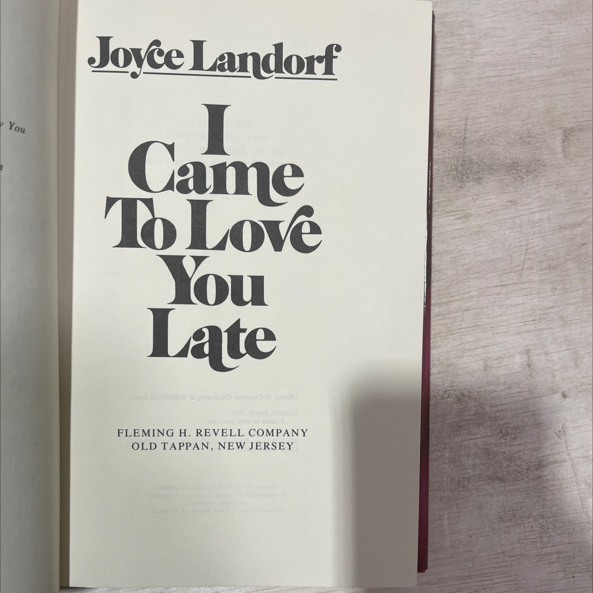 i came to love you late book, by Joyce Landorf, 1977 Hardcover, Vintage image 2