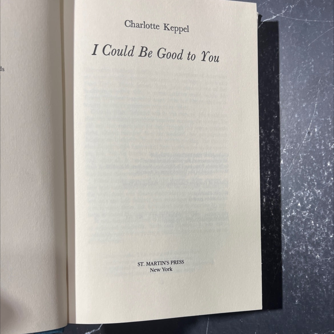 i could be good to you book, by Charlotte Keppel, 1980 Hardcover image 2