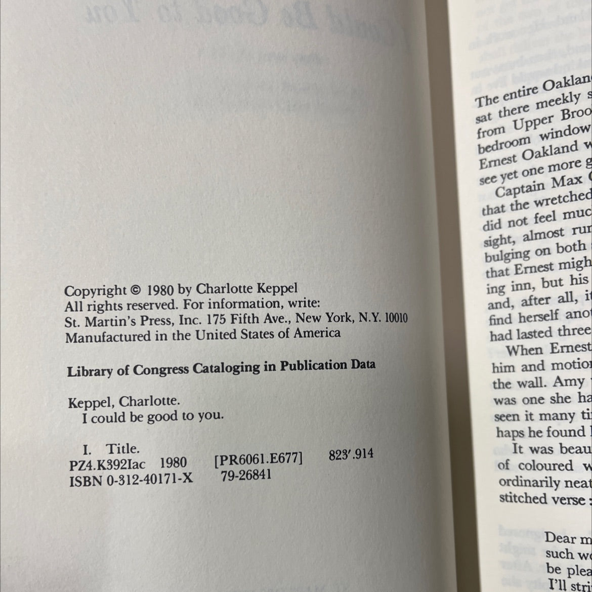 i could be good to you book, by Charlotte Keppel, 1980 Hardcover image 3