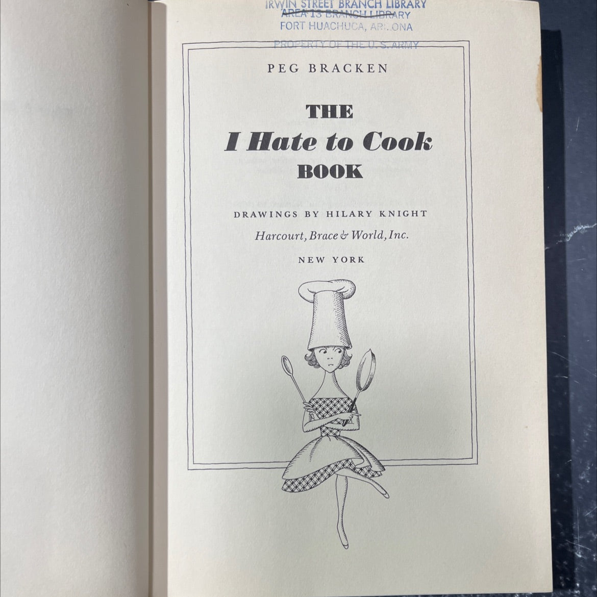 i hate to cook book, by peg bracken, 1960 Hardcover image 2