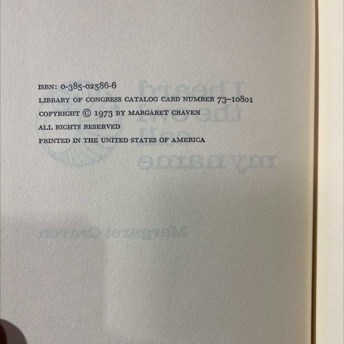 i heard the owl call my name book, by Margaret Craven, 1973 Hardcover image 3