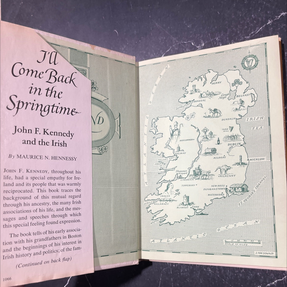 i'll come back in the springtime john f. kennedy and the irish book, by maurice n. hennessy, 1967 Hardcover image 4