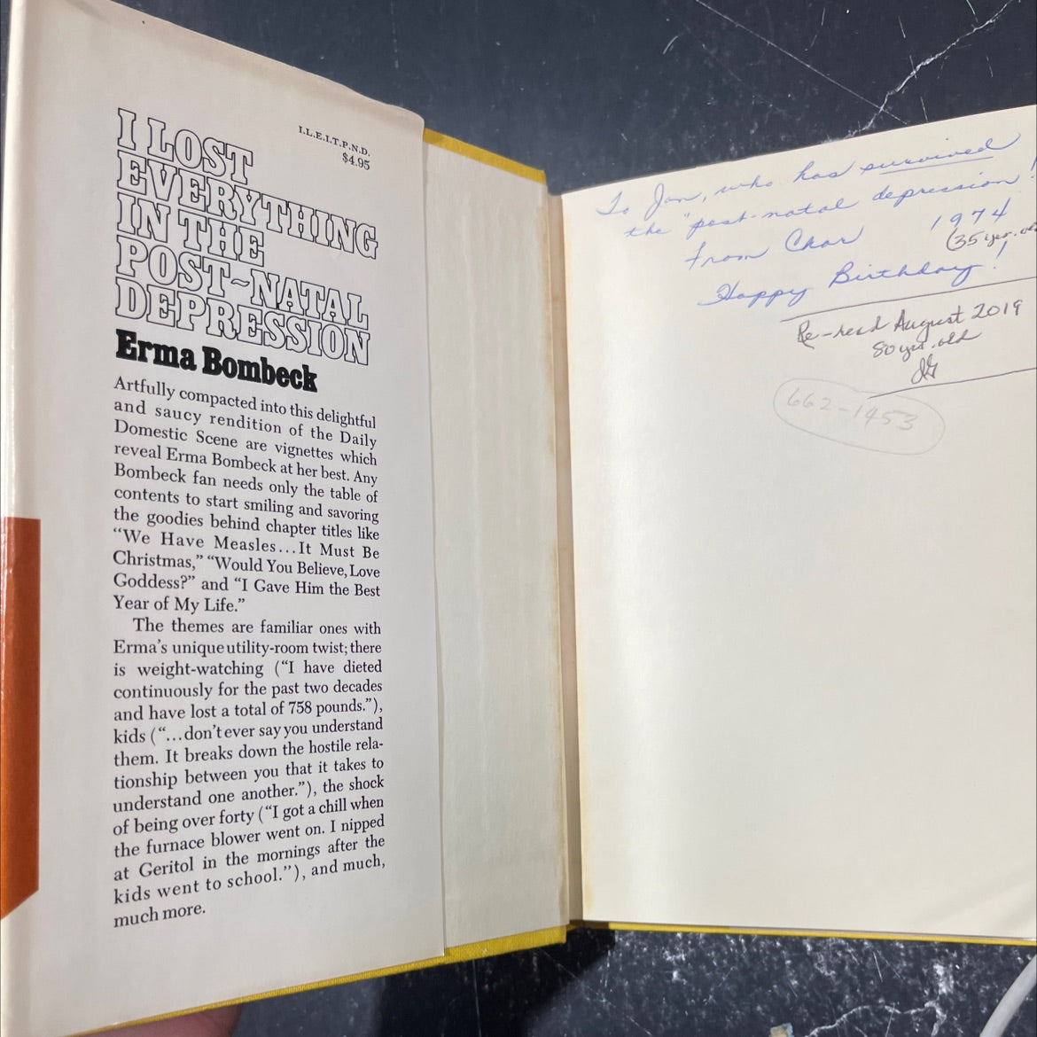 i lost everything in the post-natal depression book, by erma bombeck, 1973 Hardcover image 4