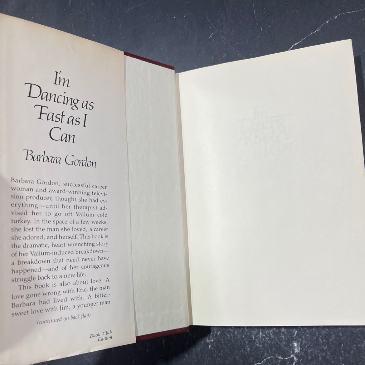 i'm dancing as fast as i can book, by barbara gordon, 1979 Hardcover image 4