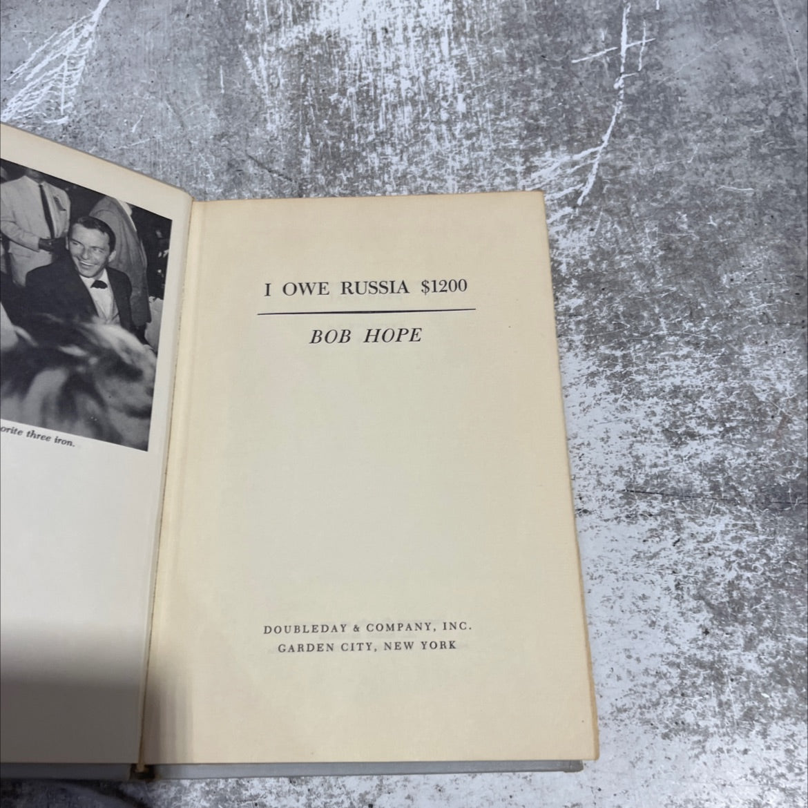 i owe russia $1200 book, by bob hope, 1963 Hardcover image 2