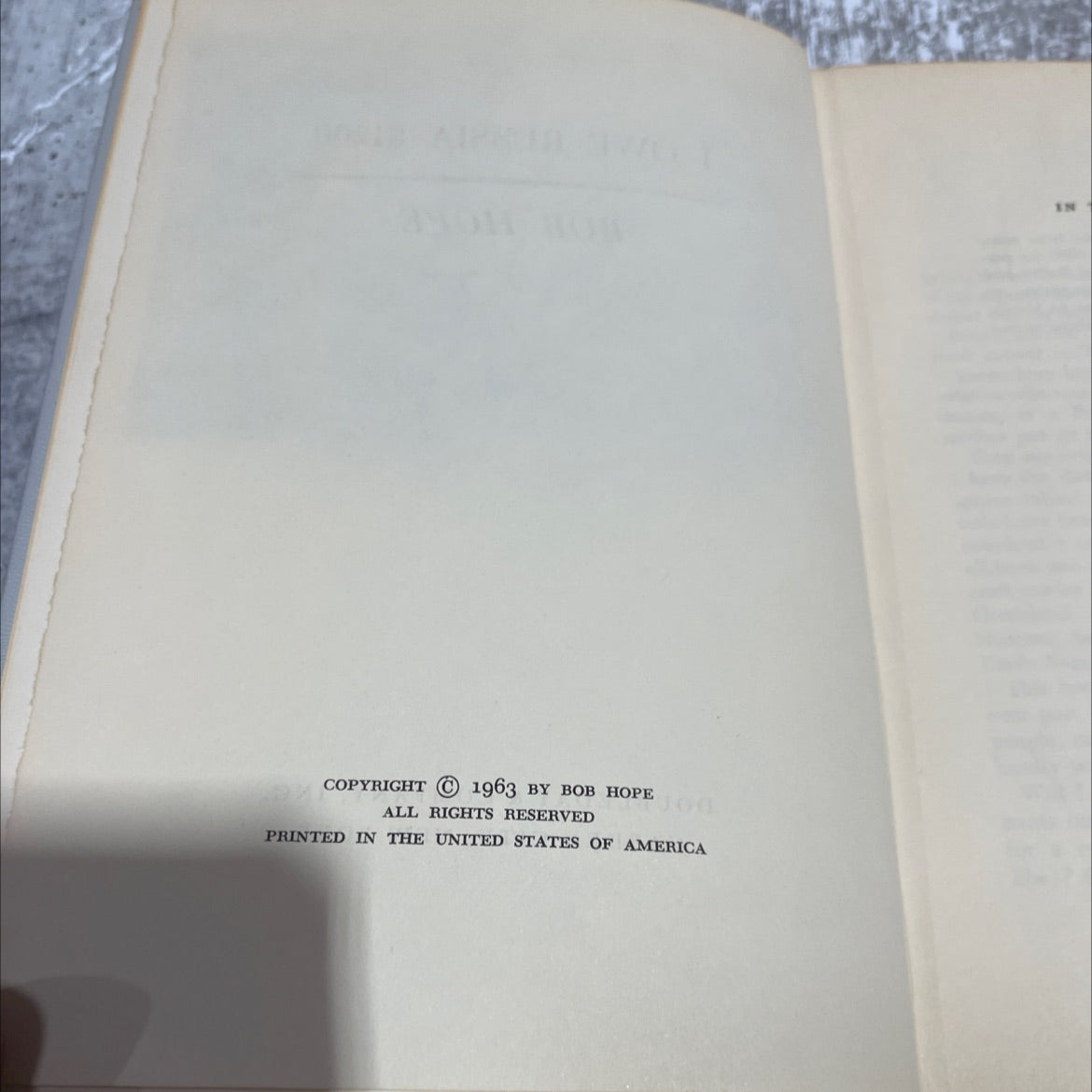 i owe russia $1200 book, by bob hope, 1963 Hardcover image 3