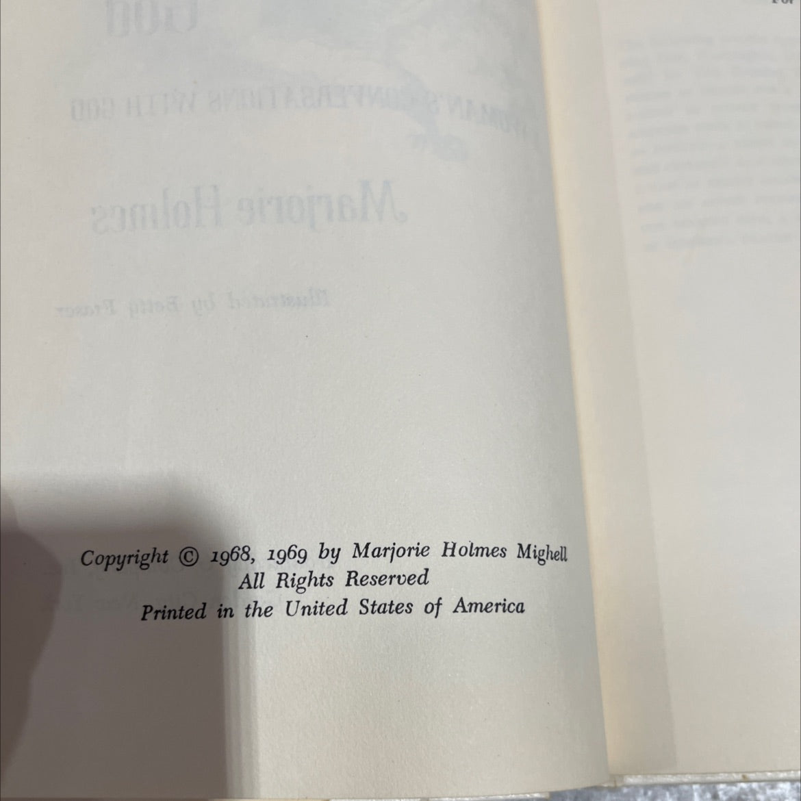 i've got to talk to somebody, god a woman's conversations with god book, by Marjorie Holmes, 1969 Hardcover image 3