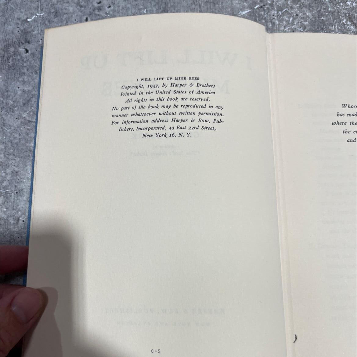 i will lift up mine eyes book, by glenn clark, 1937 Hardcover image 3