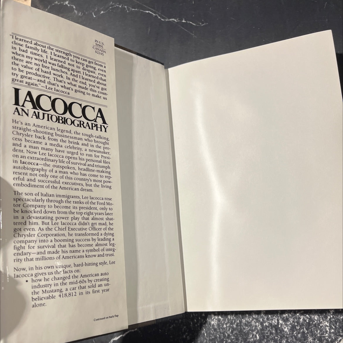 iacocca an autobiography book, by lee iacocca, 1984 Hardcover image 4