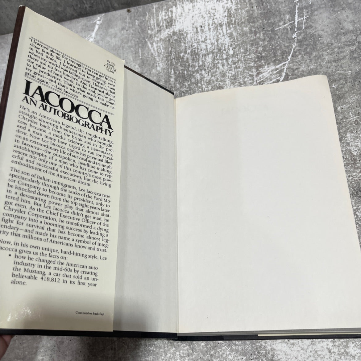 iacocca an autobiography book, by lee iacocca with william novak, 1984 Hardcover image 4