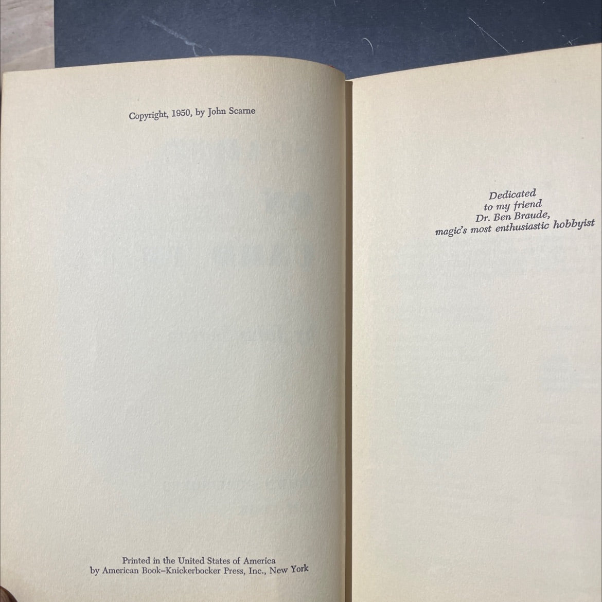 ice ards scarne on card tricks book, by John Scarne, 1950 Hardcover image 3