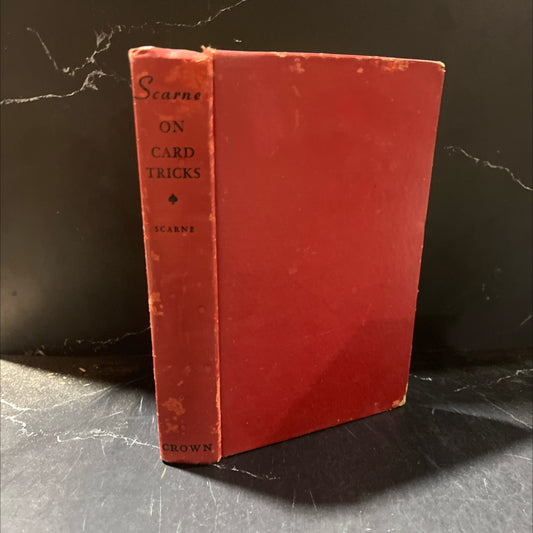 ice ards scarne on card tricks book, by John Scarne, 1950 Hardcover image 1
