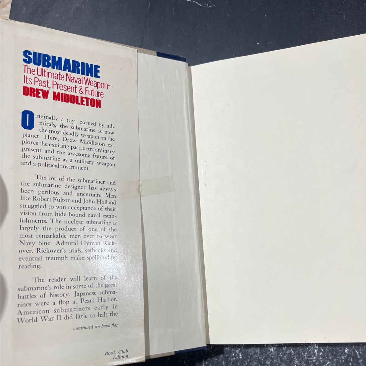 iction submarine the ultimate naval weapon- its past, present & future book, by drew middleton, 1976 Hardcover image 4