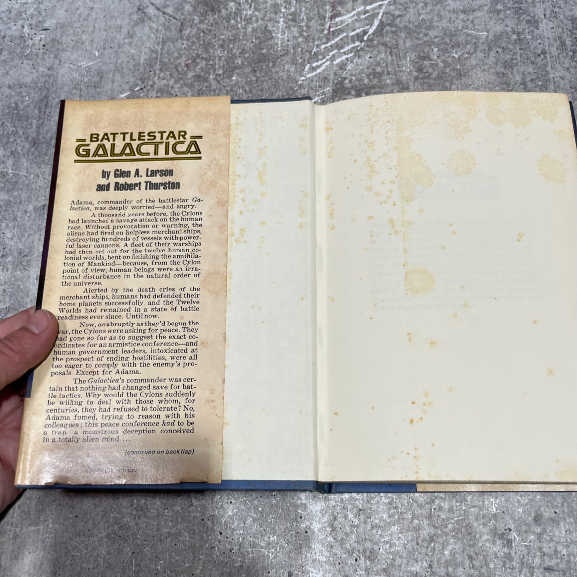 idaiabattlestargalactica book, by glen a. larson and robert thurston, 1978 Hardcover image 4