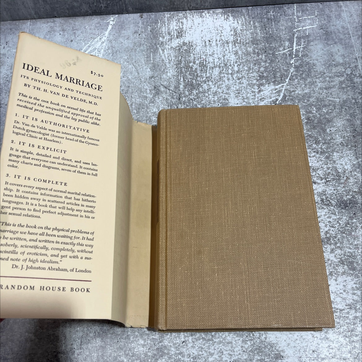 ideal marriage its physiology and technique book, by th. h. van de velde, 1957 Hardcover image 4