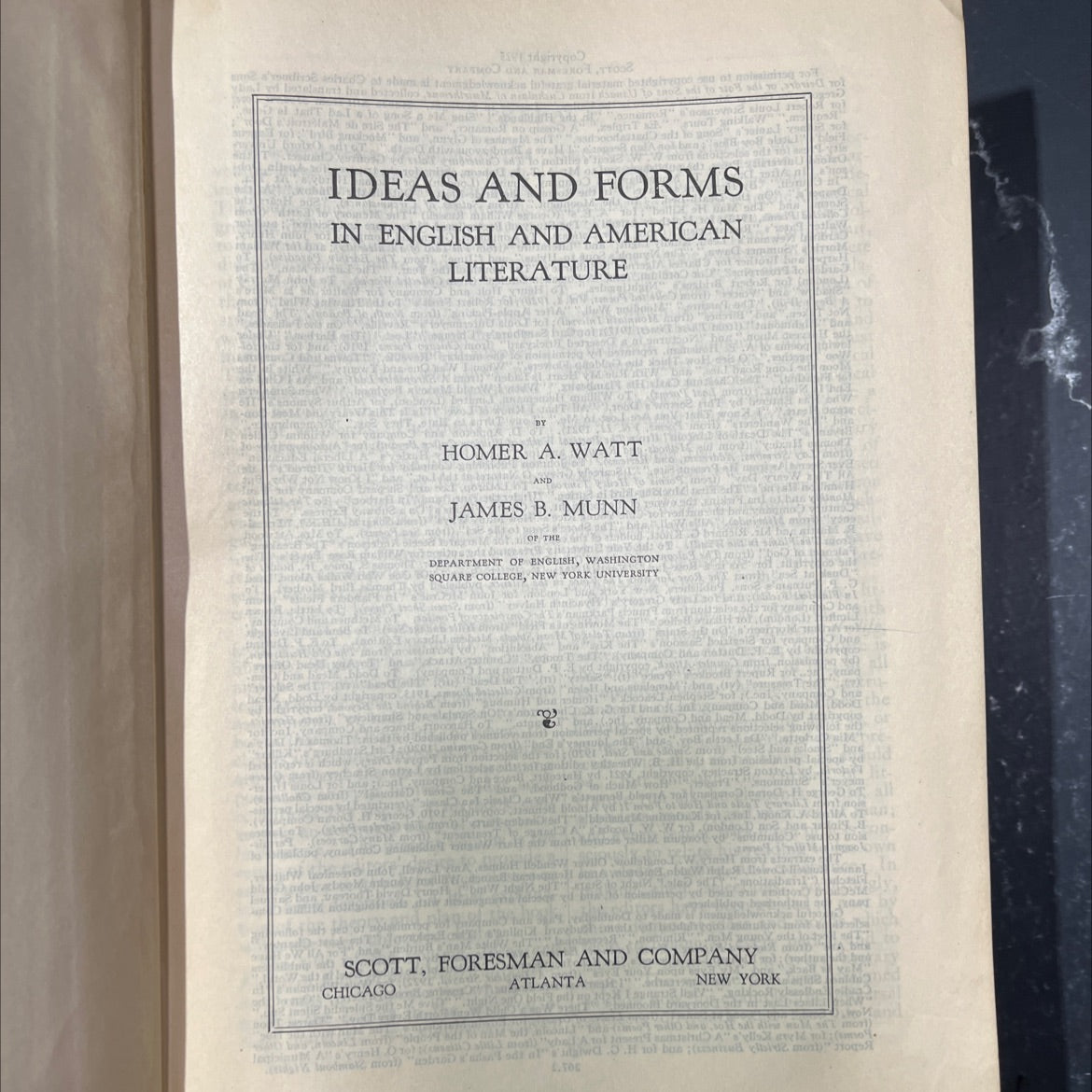 ideas and forms in english and american literature book, by homer a. watt and james b. munn, 2014 Hardcover image 2