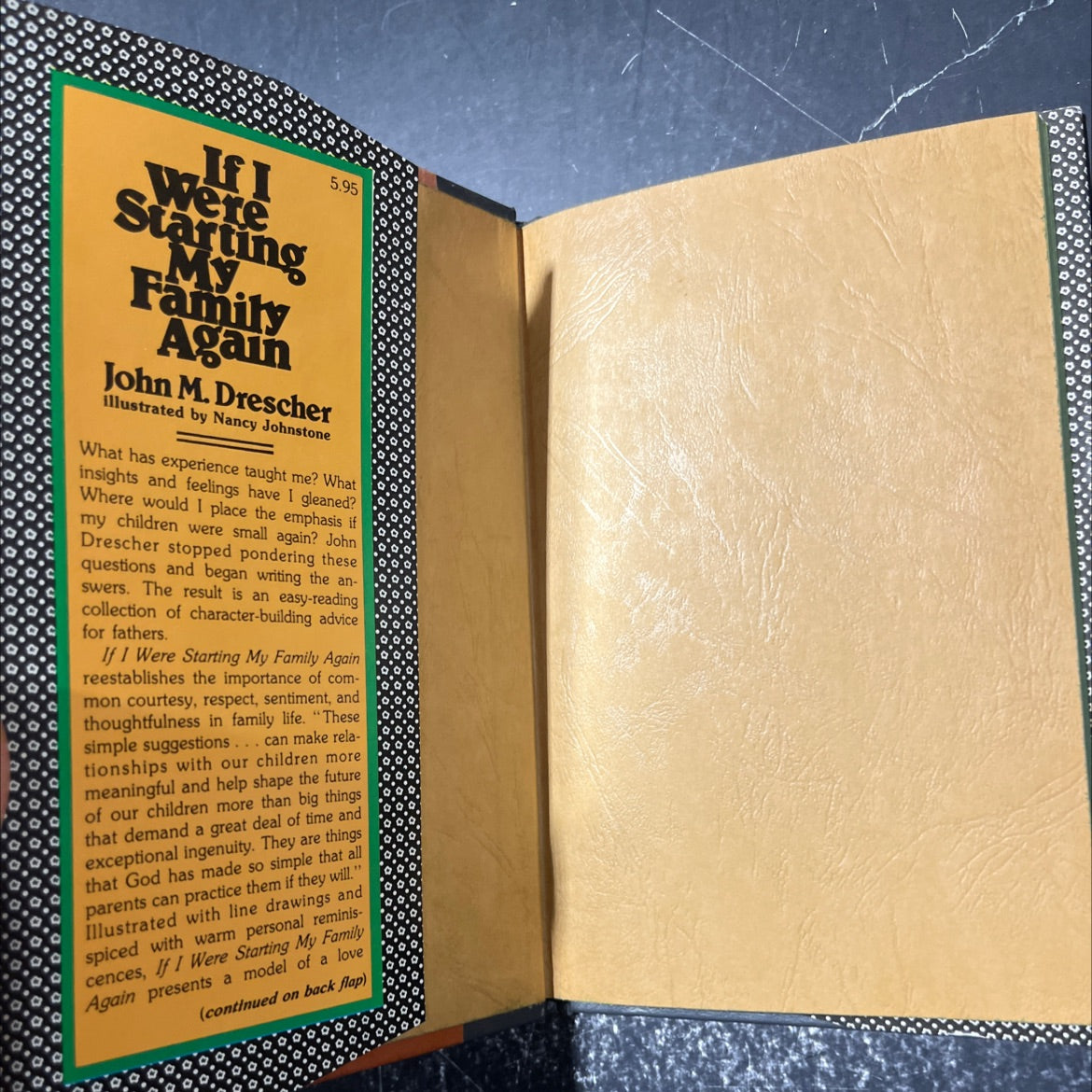 if i were starting my family again book, by john m. drescher, 1979 Hardcover image 4