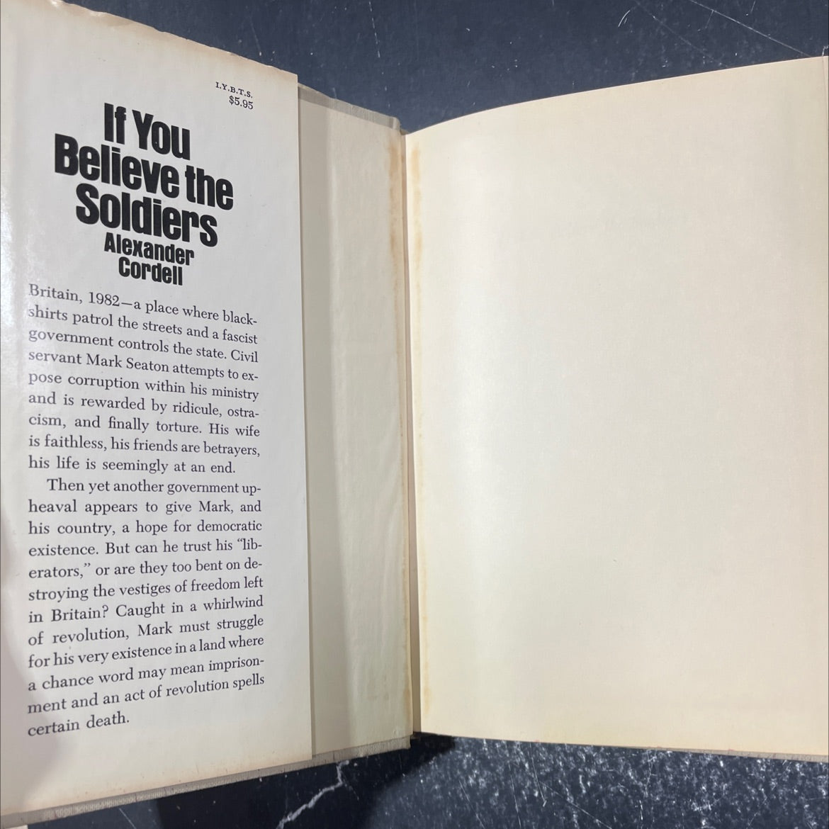 if you believe the soldiers book, by alexander cordell, 1974 Hardcover image 4