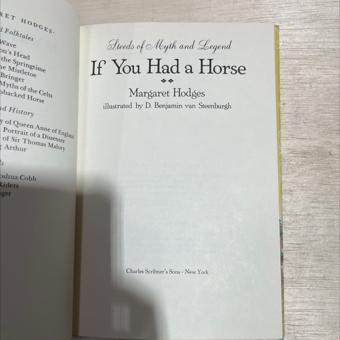 if you had a horse book, by margaret hodges, 1984 Hardcover image 2