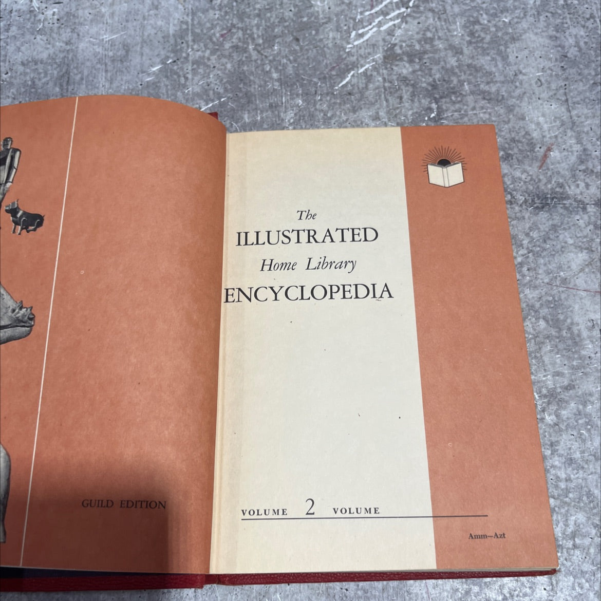 illustrated home library encyclopedia guild edition volume 2 volume amm-azt book, by educational book guild inc, 1955 image 2