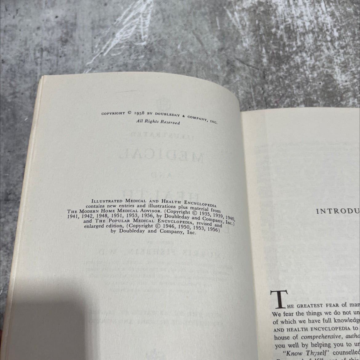 illustrated medical and health encyclopedia book, by morris fishbein, m.d., 1958 Hardcover image 3