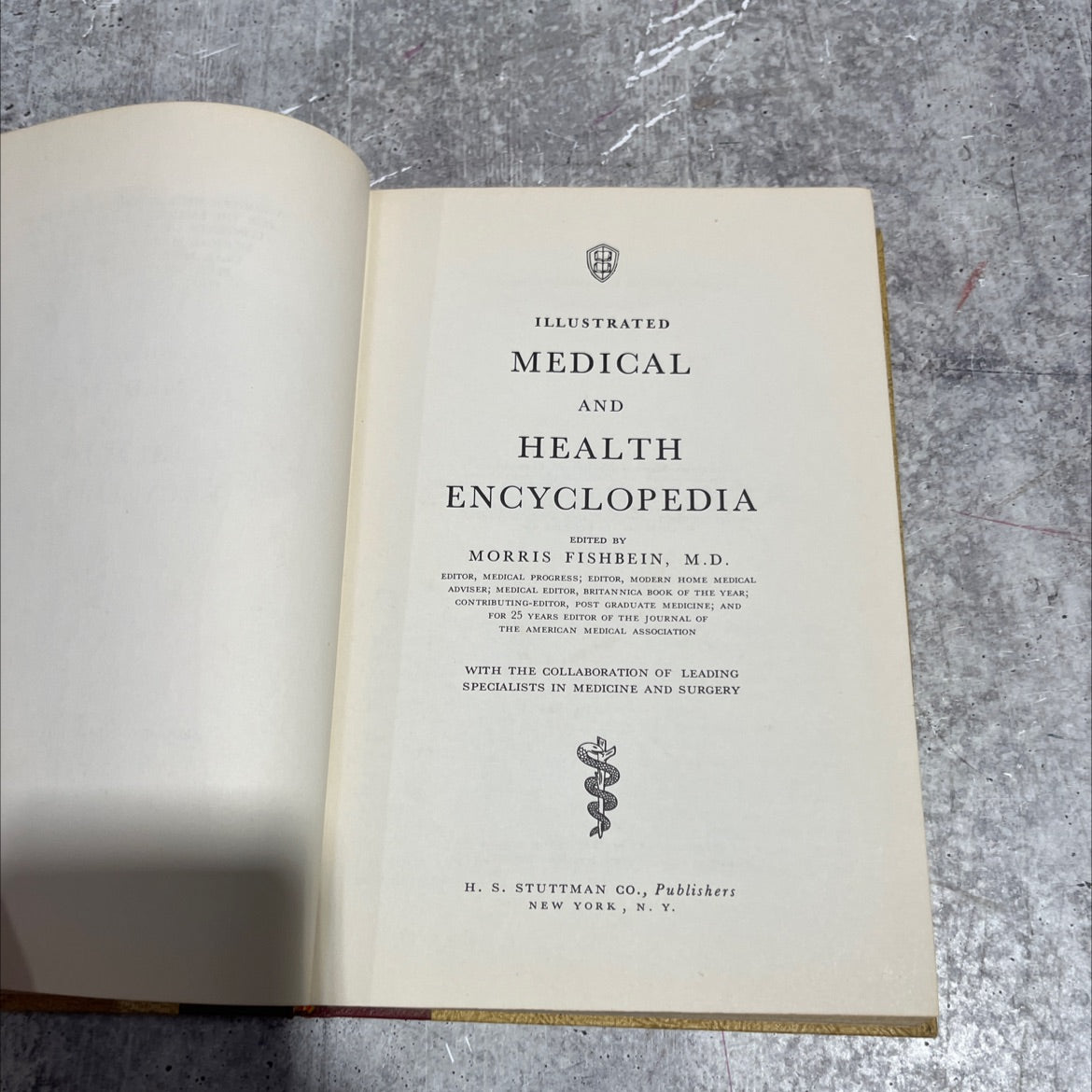 illustrated medical and health encyclopedia book, by morris fishbein, m.d., 1959 Hardcover image 2