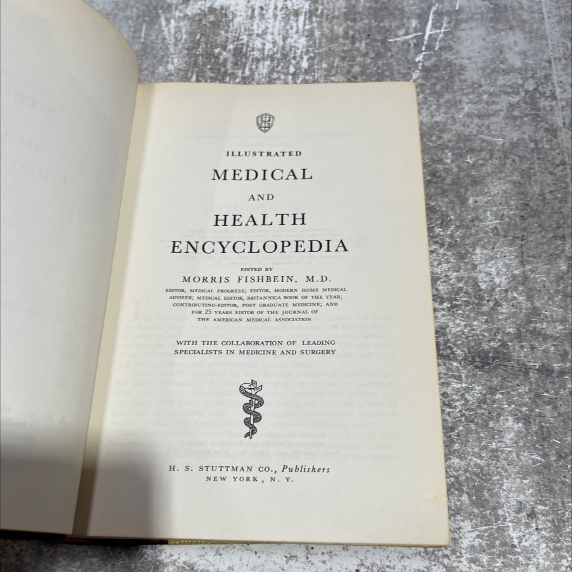 illustrated medical and health encyclopedia book, by morris fishbein, m.d., 1963 Hardcover image 2