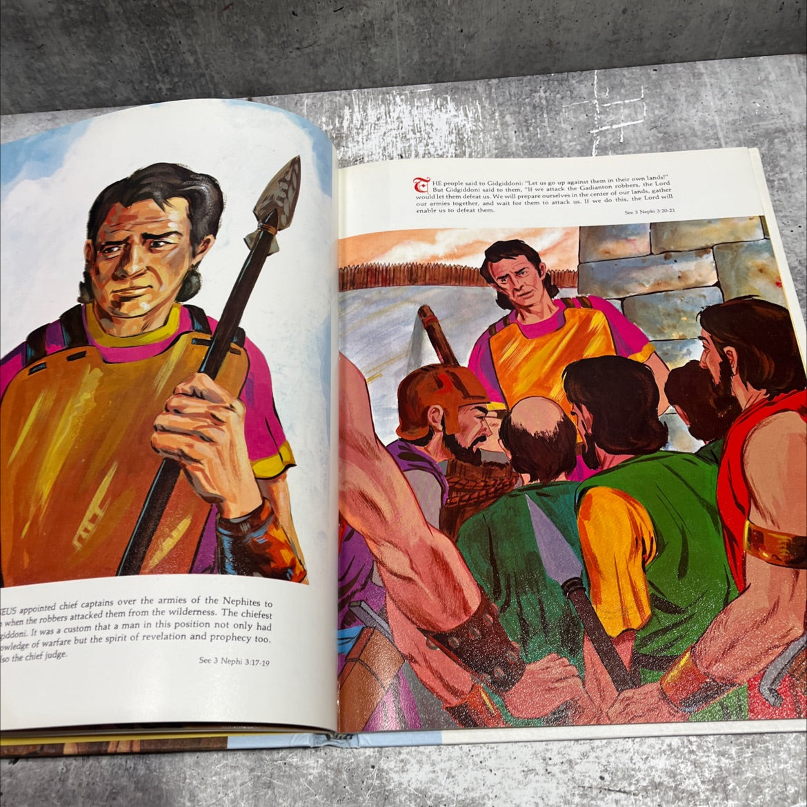 illustrated stories from the book of mormon volume 13 book, by Dr. Clinton F. Larson, 1971 Hardcover image 4