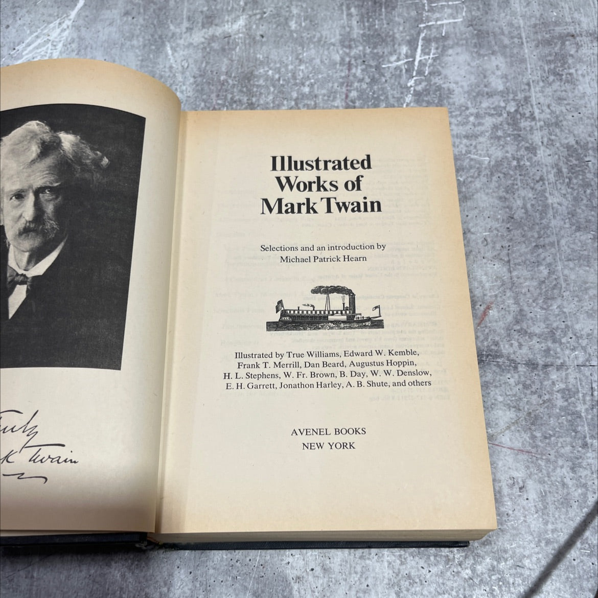 illustrated works of mark twain book, by Samuel Langhorne Clemens, 1979 Hardcover image 2