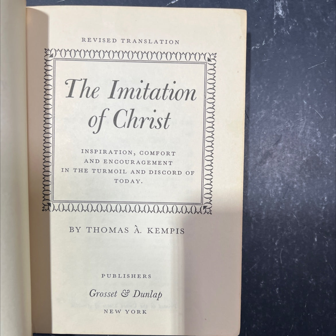 imitation of christ book, by thomas à kempis, 1970 Hardcover image 2