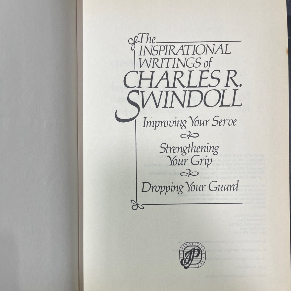 improving your serve: the art of unselfish living book, by charles r. swindoll, 1983 Hardcover image 2