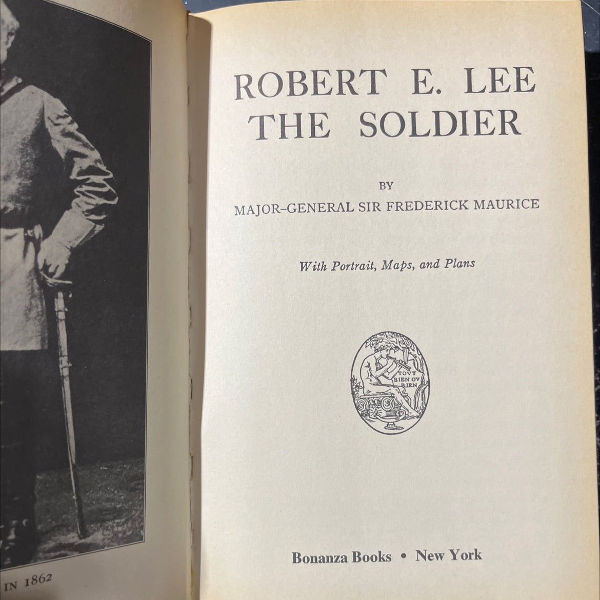 in 1862 robert e. lee the soldier book, by major-general sir frederick maurice, 1925 Hardcover image 2