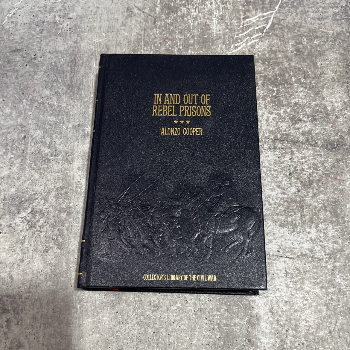 in and out of rebel prisons book, by lieut. a. cooper, 1983 Leather image 1