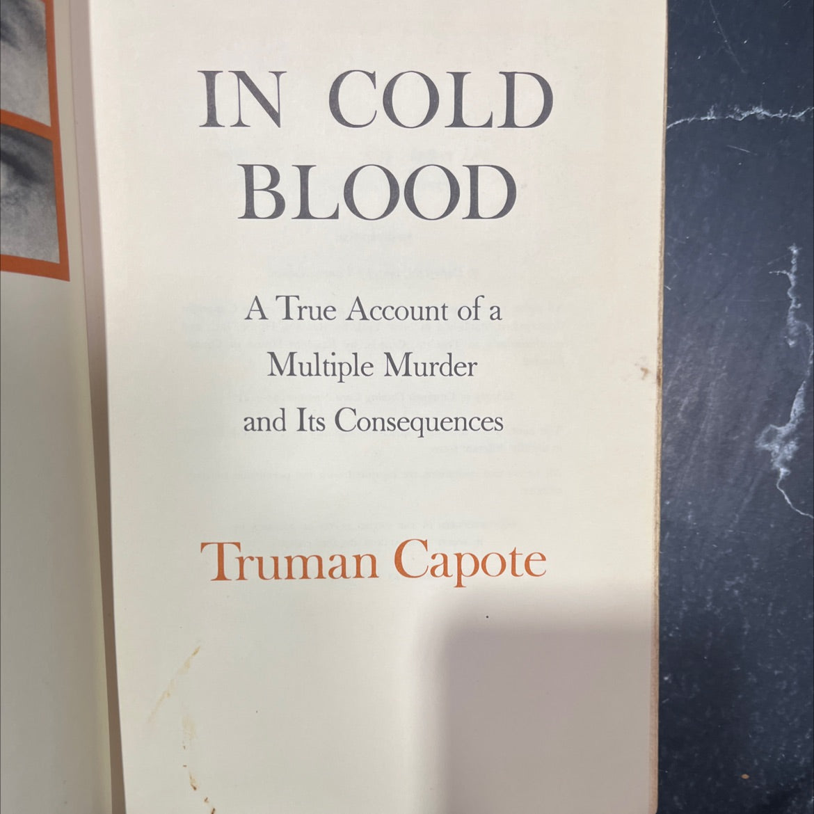 in cold blood book, by truman capote, 1965 Hardcover, First Edition, Vintage image 2