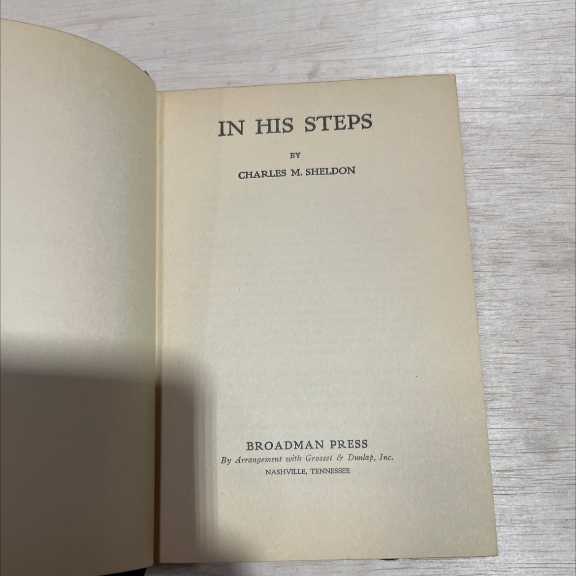 in his steps book, by charles m. sheldon, 1970 Hardcover image 2