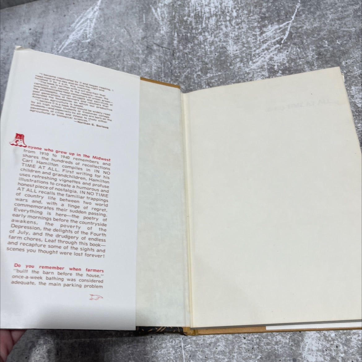 in no time at all book, by carl hamilton, 1981 Hardcover image 4