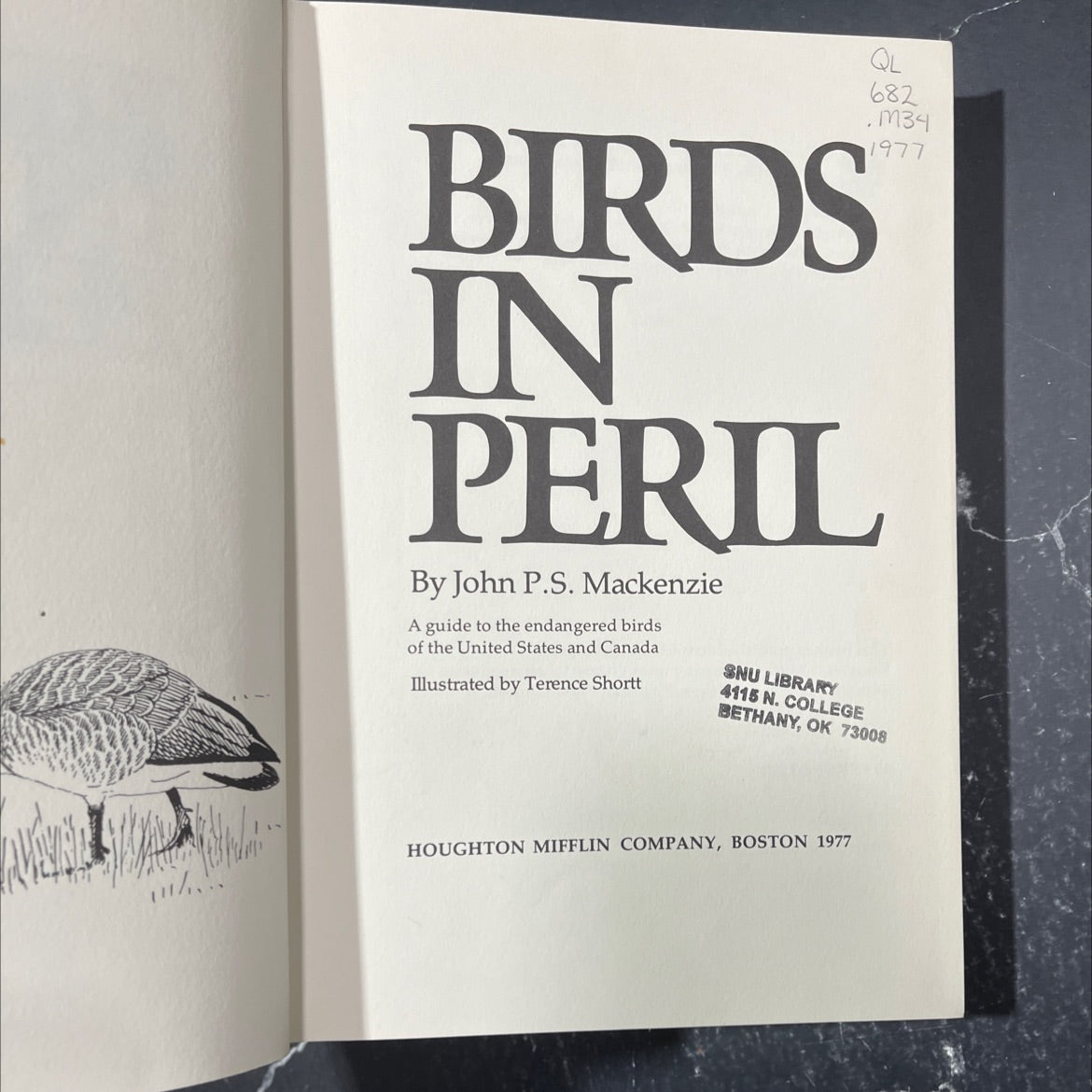 in peril book, by John P.S. Mackenzie, 1977 Hardcover image 2