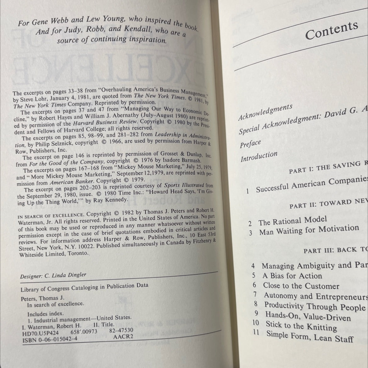 in search of excellence lessons from america's best-run companies book, by Thomas J. Peters and Robert H. Waterman, image 3