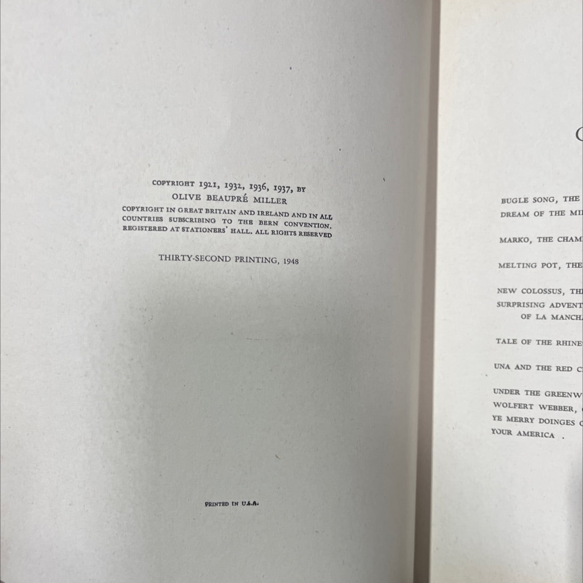 in shining armor of my book house book, by olive beaupré miller, 1948 Hardcover image 3