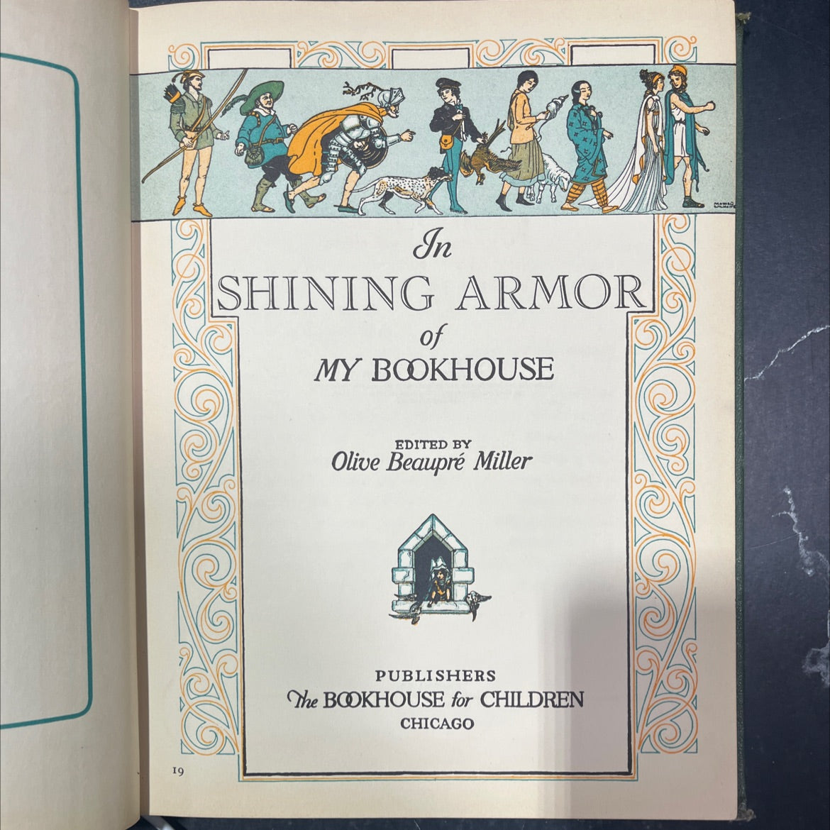 in shining armor book, by olive beaupré miller, 1936 Hardcover image 2