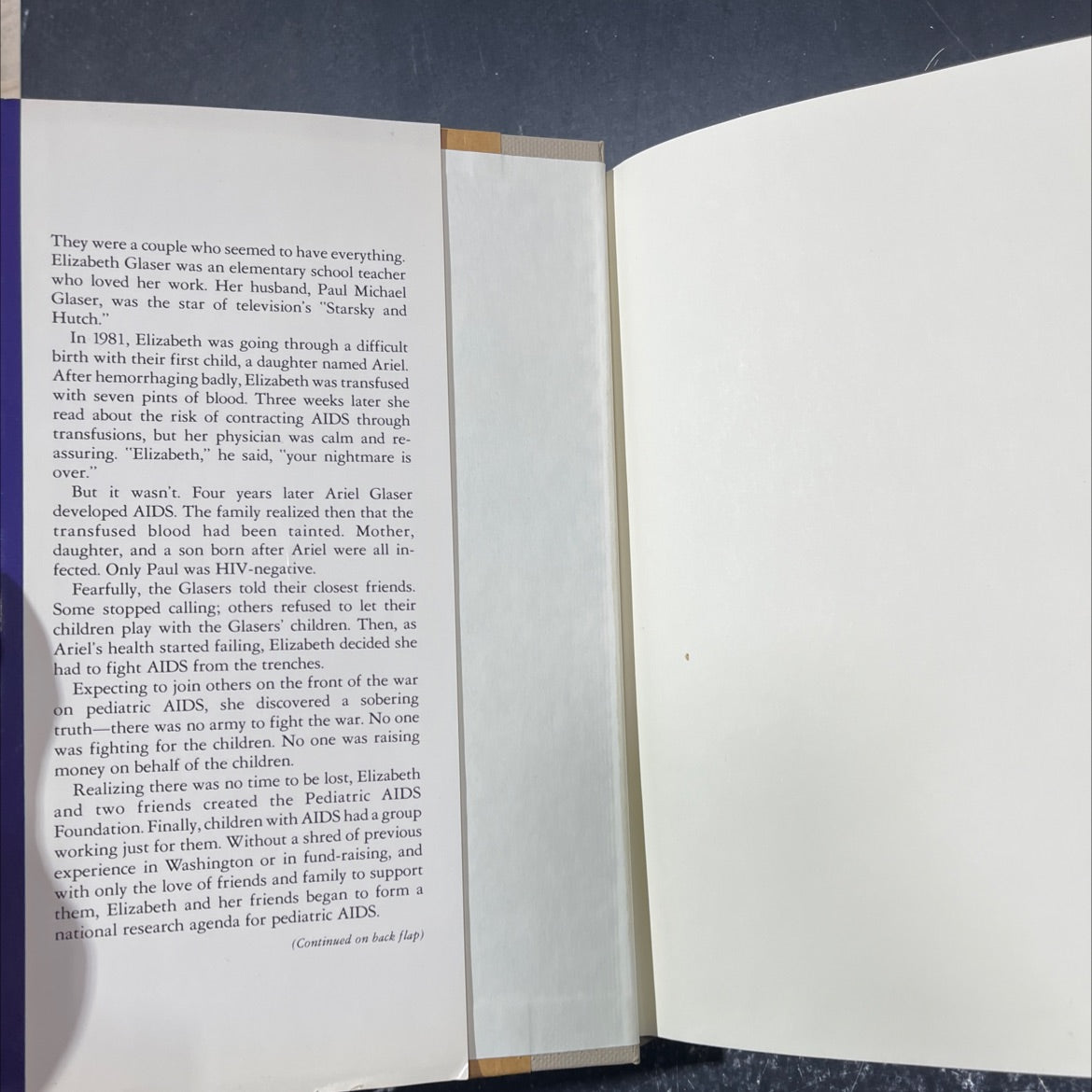 in the absence of angels a hollywood family's courageous story book, by Elizabeth Glaser and Laura Palmer, 1991 image 4