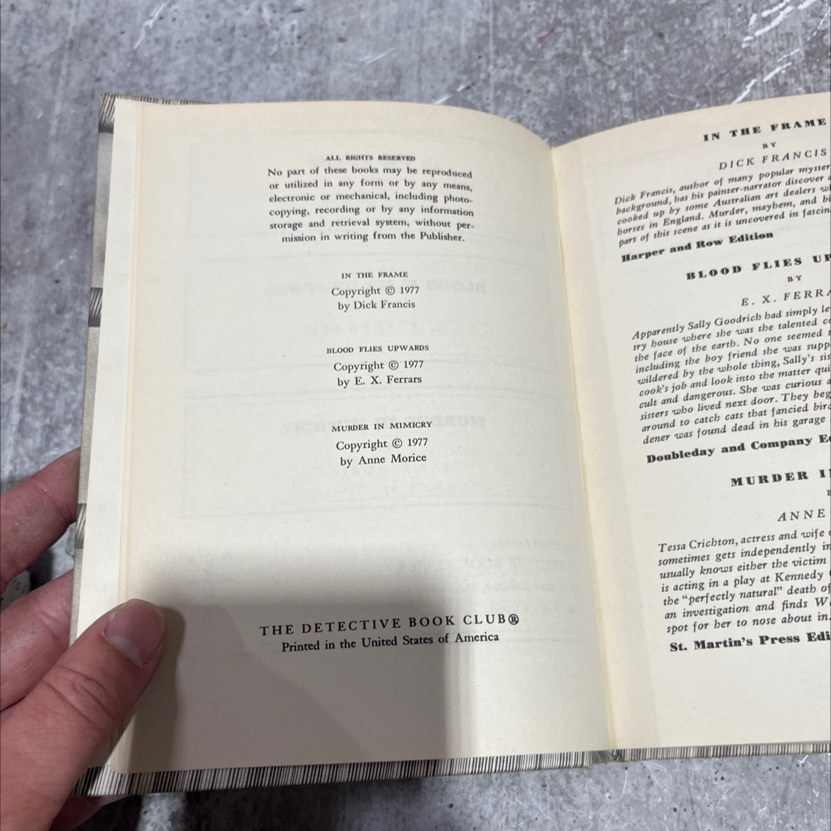 in the frame book, by dick francis, 1977 Hardcover image 3