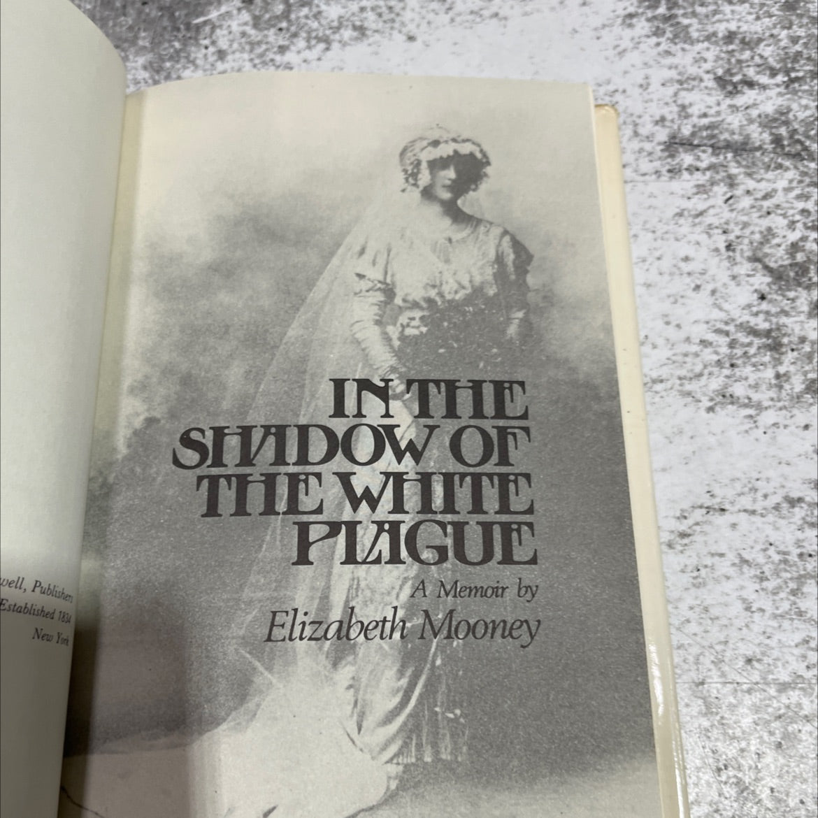in the shadow of the white plague book, by Elizabeth Mooney, 1979 Hardcover image 2