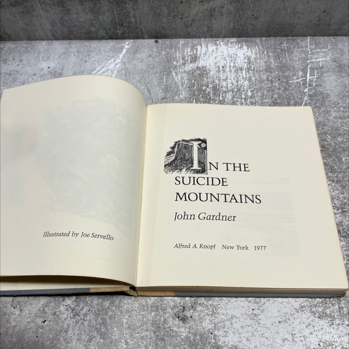 in the suicide mountains book, by john gardner, 1977 Hardcover image 2